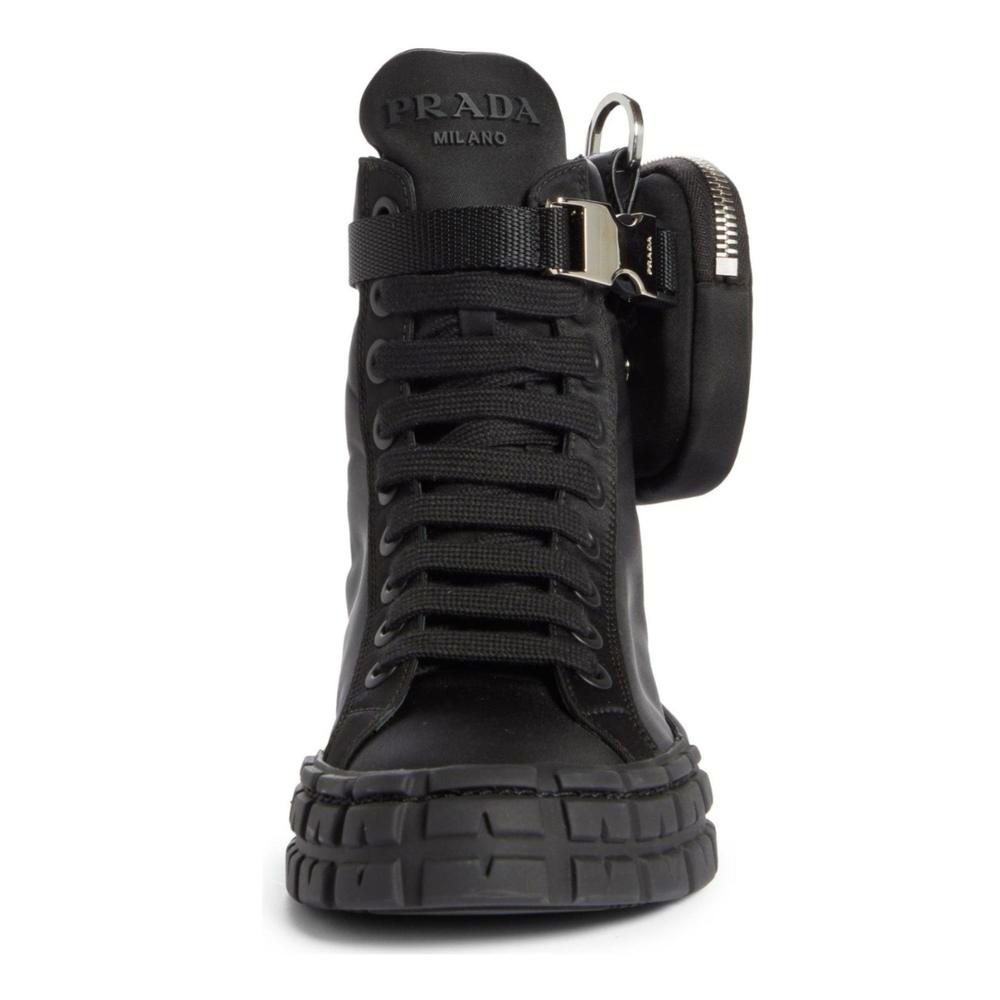 Prada - Wheel High Top Sneaker - IT 37.5 - Picture 5 of 8